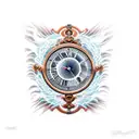 god and time tattoo design idea