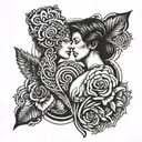 soulmate, love, tattoo design idea