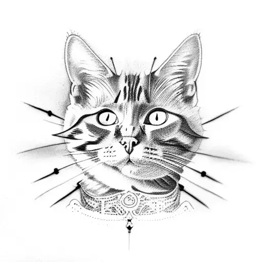 Cat Begemot from "Master and Margarita" tattoo design idea