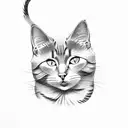 Cat Begemot from "Master and Margarita" Bulgakov tattoo design idea