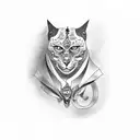 Begemot from "Master and Margarita" Bulgakov tattoo design idea