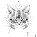 Cat Begemot from "Master and Margarita" tattoo design idea