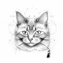 Cat Begemot from "Master and Margarita" tattoo design idea