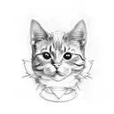 Cat Begemot from "Master and Margarita" tattoo design idea