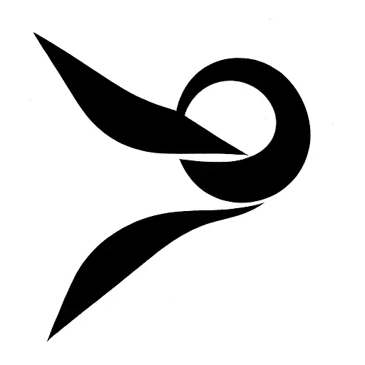 Long Lightning tattoo design idea