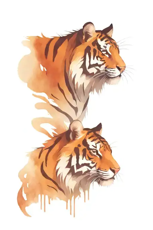 Tiger tattoo design idea
