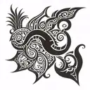 Virgo Scorpio symbol tattoo design idea