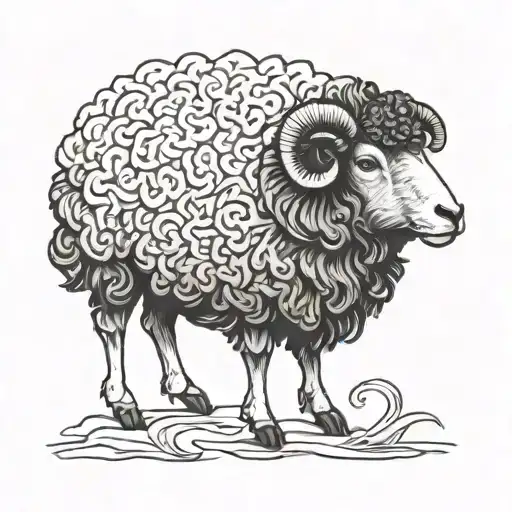 black sheep  tattoo design idea