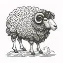 black sheep  tattoo design idea