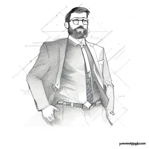 stock market trader tattoo design idea