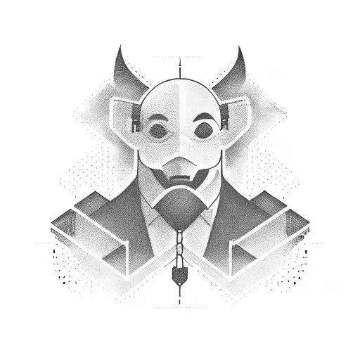 stock market trader tattoo design idea