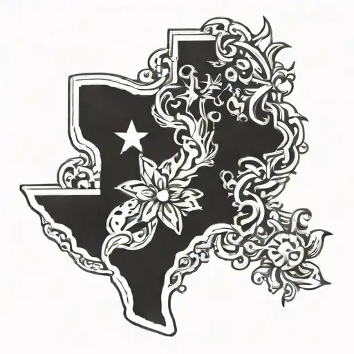 republic of texas tattoo design idea