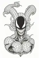 toile marvel venom tattoo design idea