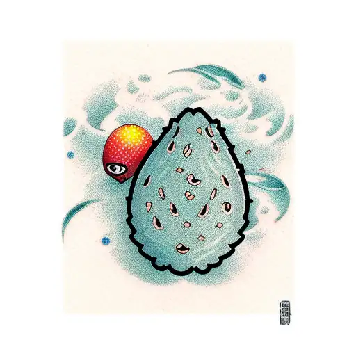 wise avocado in bathtub tattoo design idea