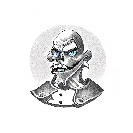 john silver from treasure planet tattoo design idea