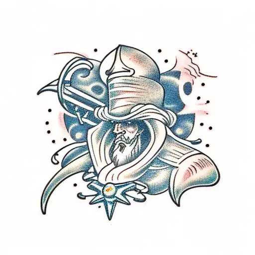 john silver from treasure planet tattoo design idea