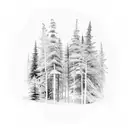 Finnish forest tattoo design idea