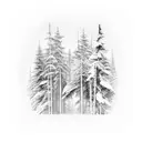Finnish forest tattoo design idea