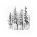 Finnish forest tattoo design idea
