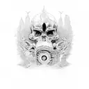 blasphemous  tattoo design idea