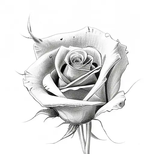 turbo with roses tattoo design idea
