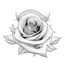 turbo with roses tattoo design idea