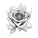 turbo with roses tattoo design idea