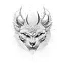 two paths trail tattoo design idea