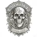 Sturm Und Drang Lamb of god font tattoo design idea