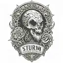 Sturm Und Drang Lamb of god font tattoo design idea