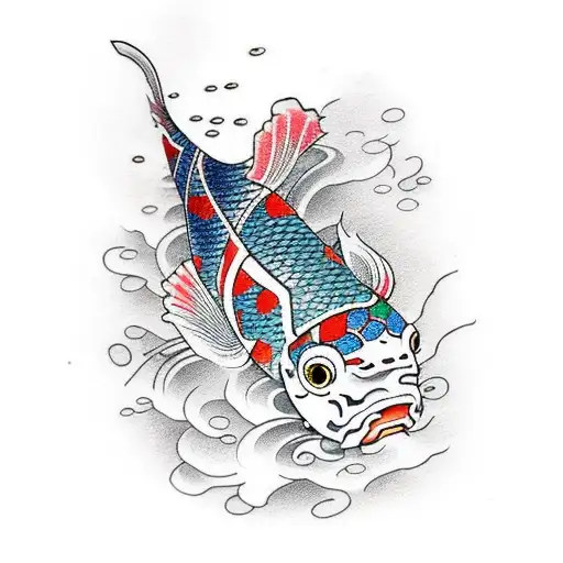 hmong koi fish tattoo design idea