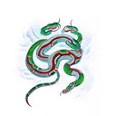 hmong cobra snake tattoo design idea