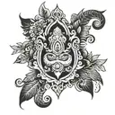 Hindu good tattoo design idea