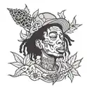 wiz khalifa smoke weed tattoo design idea