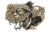 wiz khalifa chicano style tattoo design idea