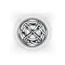 basic triskelion with additional geometric Celtic design to make sleeve tattoo design idea