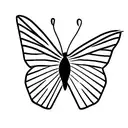 Butterfly with initial N tattoo design idea