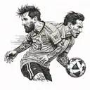 Messi world cup tattoo design idea