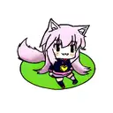  cute young anime wolf girl tattoo design idea