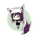  cute young anime wolf girl tattoo design idea