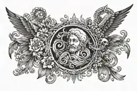 seek first the kingdom of god tattoo design idea