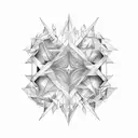 Abstract design inspired by dark fantasy literature and gothic aesthetics tattoo design idea