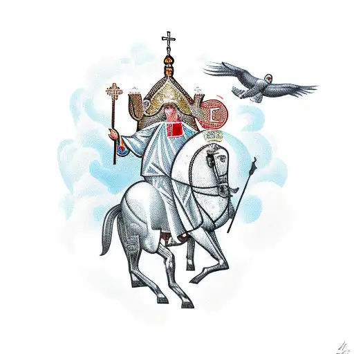 Saint George orthodox tattoo design idea