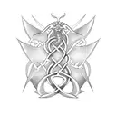 celtic knot dragon tattoo design idea