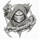 reaper death seal naruto tattoo design idea