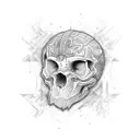 monkye and tools tattoo design idea