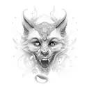 monkye and tools tattoo design idea