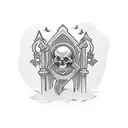 Graveyard tattoo design idea