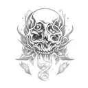 Graveyard tattoo design idea