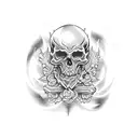 Graveyard tattoo design idea